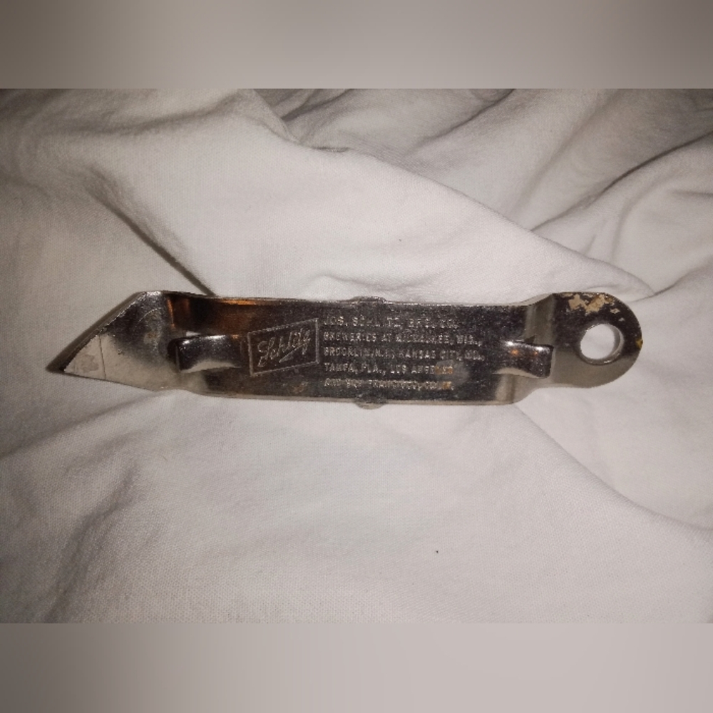 Vintage Schlitz Beer Bottle Can Opener Collectible